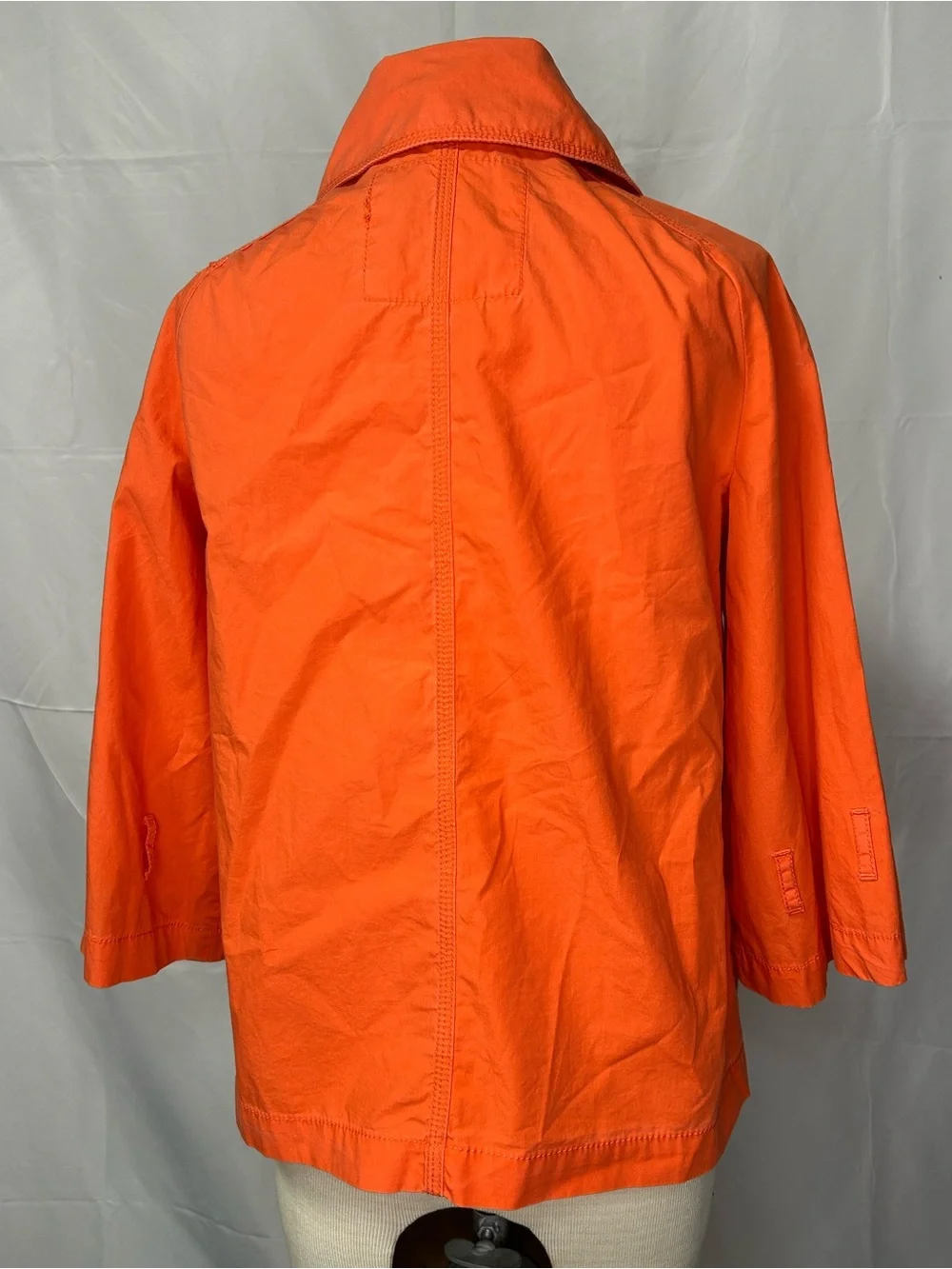 Michael Kors Women’s Orange Double Breasted Trench Jacket Coat XS